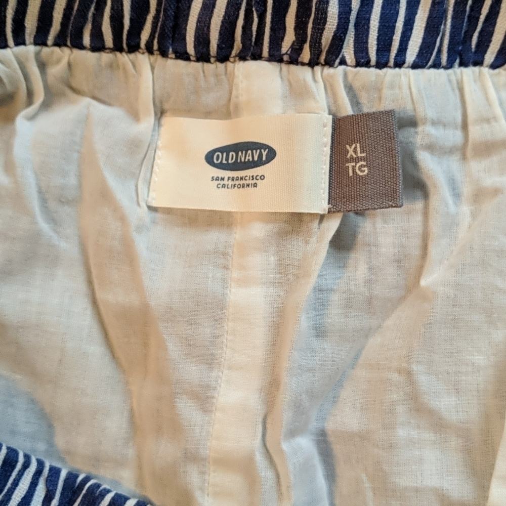 Old Navy Women's Midi Blue & White Striped Skirt, Size XL - Picture 3 of 3